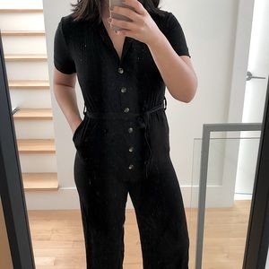 Nasty Gal Wide Leg Utility Jumpsuit w/ Belt